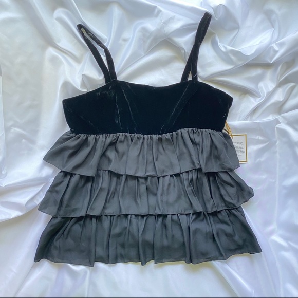 Erin Fetherston for Target Black Ruffle Top - Picture 2 of 3